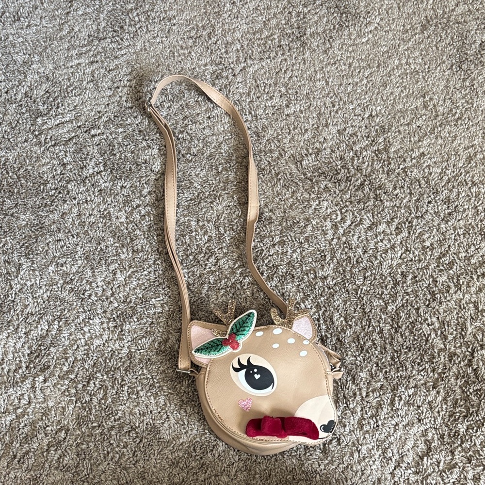 Cute Deer Crossbody Bag with Bow